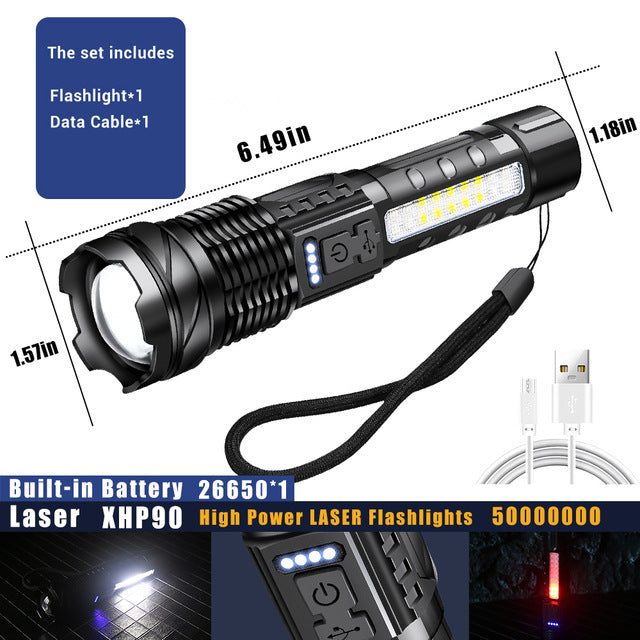 Waterproof Strong Light Flashlight