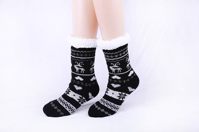 Love striped knit socks