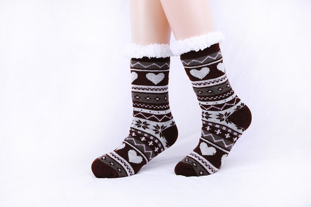 Love striped knit socks