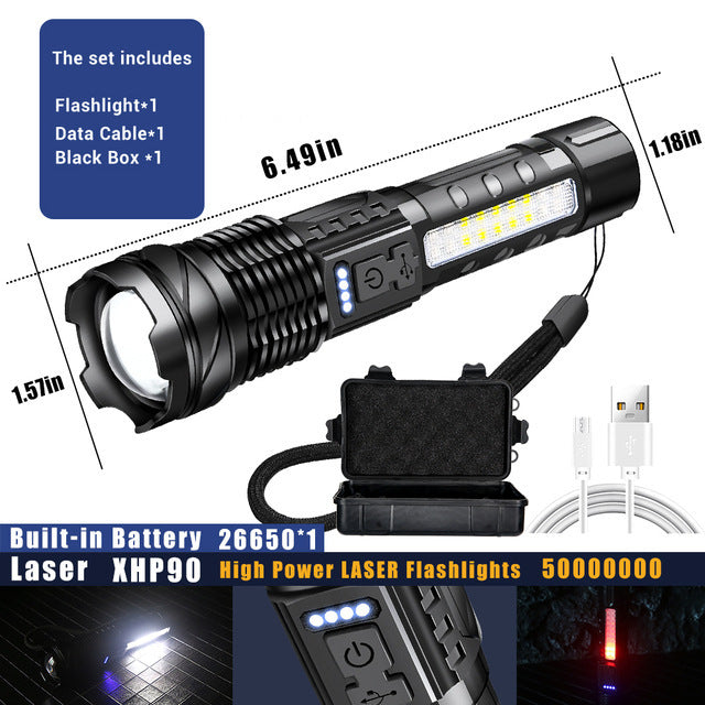 Waterproof Strong Light Flashlight